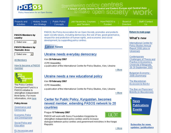 Policy Association for an Open Society